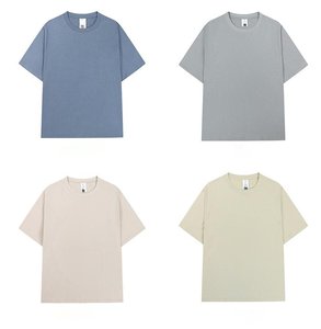 37 Colors Stock High Quality Casual Blank Tshirt 260 gsm 100% Cotton Drop Shoulder <b>Heavyweight</b> Oversized Size <b>T</b>-<b>shirt</b> for <b>men</b> - Product Image 5