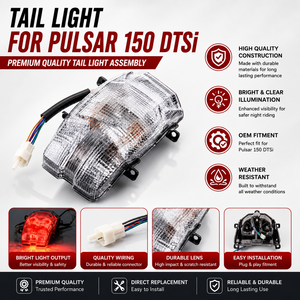 Ensemble de feux arrière pour moto Bajaj Pulsar 150 DTSi, feu stop arrière, pièces de rechange OEM - Product Image 2