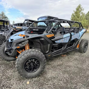 Can-Am Mavericks X3 MAX DS Turbo 110cc 4 temps essence/diesel à transmission par chaîne automatique bleu scandinave et orange Crush 2026 - Product Image 1