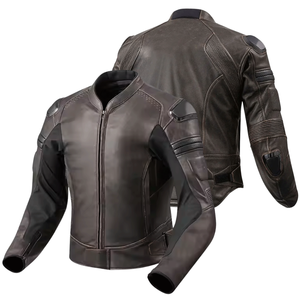 Men's Premium Quality Black Cowhide Leather Motorbike Jacket Having CE Armors Protections Motorcycle Jacket For Men - Product Image 1
