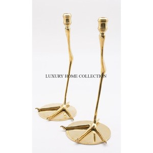 Set of 2 Metal and Marble Indoor Candle <b>Holders</b> Greatest Quality Top Seller Unique Party Ware Lightening <b>Candlestick</b> <b>Holders</b> - Product Image 4