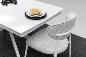 Hermoso juego de cena convertible moderno de acero inoxidable para uso en apartamento, hotel, Villa - Product Image 5