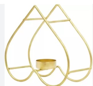 Customized Gold and Copper Metal <b>Tea</b> <b>Light</b> <b>Holder</b> Triangular Glass Design for Living Room Decor for Christmas - Product Image 4
