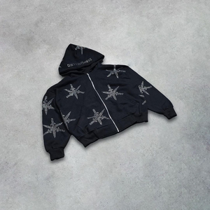 Survêtement avec strass Logo personnalisé 100% coton Survêtements d'extérieur pour hommes Prix de gros personnalisés Vêtements d'entraînement Survêtements pour hommes - Product Image 6