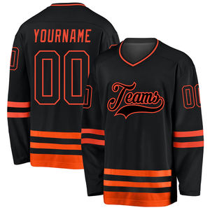 Maillots de hockey sur glace d'équipe personnalisés de haute qualité Nouveau design Broderie et sublimation Vêtements du New Jersey - Product Image 1