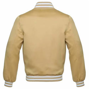 Veste de sport pour homme en coton mélangé, style streetwear, inspirée du vintage, avec blocs de couleur contrastés aux manches, chaude, confortable, respirante et à col montant. - Product Image 2