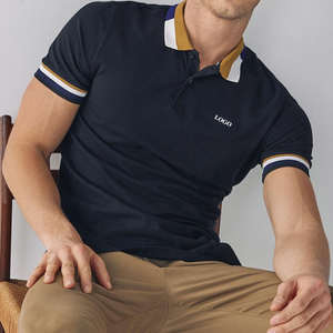 Men's Solid Knitted Casual for <b>Shirts</b> High Quality 100% Cotton Breathable Short Sleeve <b>Summer</b> <b>Shirt</b> Custom Logo All Sizes - Product Image 4