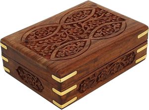 Boîte à cartes en bois artisanale élégante pour les couples ajoutant un charme romantique pour la configuration de la table - Product Image 3