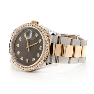 Montre en acier inoxydable avec cadran en verre enduit, édition limitée pour hommes, personnalisée, de luxe, tendance hip-hop, sertie de moissanite, mouvement à quartz - Product Image 2