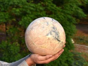 Esfera de Piedra Lunar Natural de Primera Calidad, Decoración para el Hogar, Feng Shui, Artículos Coleccionables, Cristal Tallado Grabado de Calidad Premium - Product Image 2