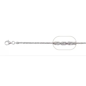 Hochwertige Made in Italy Seil kette 040 Halskette in Silber 925 in verschiedenen Längen und galvanischen Behandlungen erhältlich