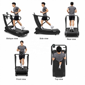 Tapis roulant VIGFIT Cardio <span class=keywords><strong>Training</strong></span> Curve, résistance réglable sur 6 niveaux, écran LCD, machine de course commerciale pour salle de sport - Product Image 5