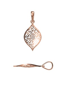 Colgante minimalista de oro de 14 quilates en estilo geométrico elegante Tendencias modernas y atractivo minorista de moda contemporánea al por mayor - Product Image 4