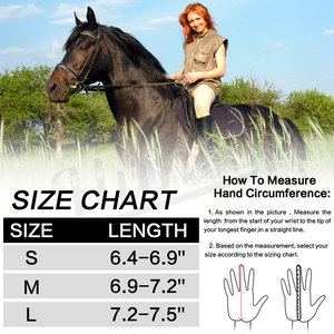 Guantes ecuestres profesionales para montar a caballo Guantes de montar a caballo personalizados Cuero sintético para unisex - Product Image 5