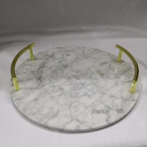 Top Unique Design <b>Marble</b> Serving <b>Tray</b> Brass Hande Jewelry organizer storage <b>tray</b> modern design - Product Image 2