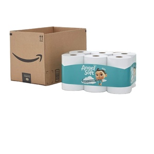 Papel Higiénico Angel Soft con Aroma a Lino Fresco en Tubo, 8 Mega Rollos = 32 Rollos Regulares, Papel Higiénico Suave y Resistente - Product Image 1