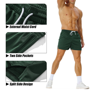 Shorts d'entraînement décontractés pour hommes en plein air, course à pied, fitness, yoga, été, longueur genou, GYM, été - Product Image 5