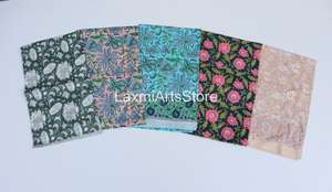 Juego de Bufandas de Algodón Ligeras y Ecológicas con Estampado Digital, Estolas Largas con Diseño Floral Indio (22x72) - Product Image 4