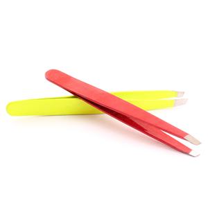 Pince à sourcils professionnelle en acier inoxydable antidérapante en vrac nouvelle mode outil de beauté à pointe inclinée avec emballage - Product Image 4