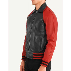 Veste à Offre Spéciale en cuir sur mesure Veste Lettermen avec logo personnalisé Veste Lettermen en cuir d'hiver pour hommes - Product Image 4