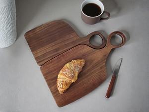 Tabla de Cortar de Madera Maciza Resistente para un Uso Duradero, Tabla de Cortar de Madera Apta para Cuchillos para Protección de Hojas Afiladas - Product Image 3