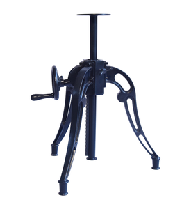 Industrial Height Adjustable <b>Dining</b> & Bar Counter <b>Dining</b> <b>Table</b> <b>Solid</b> Mango <b>Wooden</b> <b>Round</b> Top 4 Seater Bar Cafe <b>Dining</b> <b>Table</b> - Product Image 5