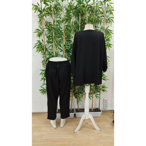 ชุดคู่ผ้าวิสโคสผสมฝ้ายลายละเอียด รุ่น 27565 - สีดำ - Product Image 6