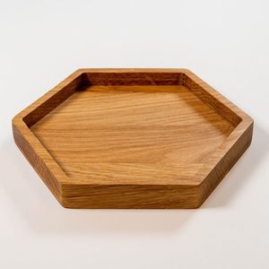 Plateau de service en bois pour théière, tasses, sucre, organisation du service, rituels calmes, accueil à domicile, usage quotidien - Product Image 3