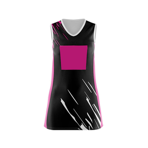 Robe de netball de sport pour femmes au design original Uniforme de netball cool en taille adulte en polyester - Product Image 4