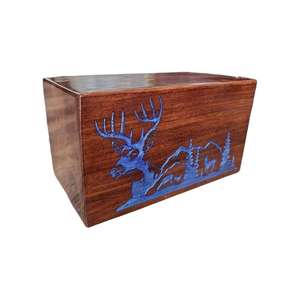 Madera dura hecha a mano caja de urna de madera recuerdo conmemorativo para cenizas urna abuela urna cremación caja funeraria - Product Image 3