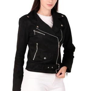 Chaquetas de Cuero Originales, Chaqueta de Motociclista de Cuero Genuino para Mujer, Precio al por Mayor, Abrigos de Cuero Estilo Italiano para Damas - Product Image 3