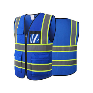 เสื้อกั๊กป้องกันการมองเห็นได้ชัดเจนปรับแต่งได้พร้อมโลโก้สะท้อนแสง - Product Image 4