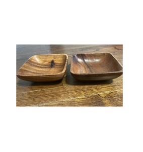 Set of 2 Antique Design Design square Shape Food Serving Bowl Exclusive Quality Wooden Bowl From Whole <b>Sale</b> Suppliers - Product Image 1