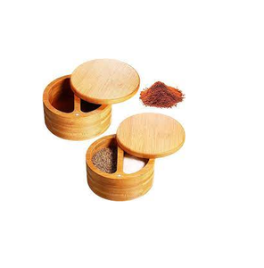 Customized logo Natural Wood Salt Bowl Handmade Bowl Spoon and Fork Set and Dining <b>Table</b> Use for Salt - Product Image 1