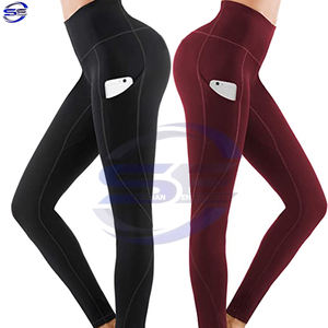 Pantalones de cintura alta Leggings Ropa de yoga Leggings deportivos personalizados Traje de LICRA para mujer Leggings de mujer a precio barato - Product Image 1