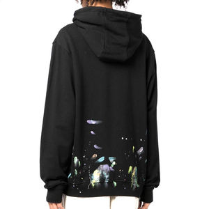 Hombres Oversized Pullover Algodón Unisex Heavyweight Hoodie Venta al por mayor Personalizable 3D Puff Impresión Logo Hombres Hoodies - Product Image 3