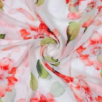 Tissu imprimé en georgette de qualité supérieure, imprimé numériquement, pour robes, fabricant de textiles sur mesure, OEM, ODM, fournisseur de marques privées