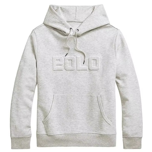 Hoodies courts pour femmes à col montant, avec logo personnalisé imprimé par décharge sur le devant, épaules tombantes, faible MOQ, écologiques et imperméables - Product Image 2