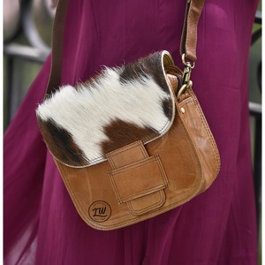LW Sacs à main pour femmes en cuir de vachette véritable Nouveau design Sac à main élégant et décontracté Sac à bandoulière Western Sacs en cuir véritable - Product Image 2