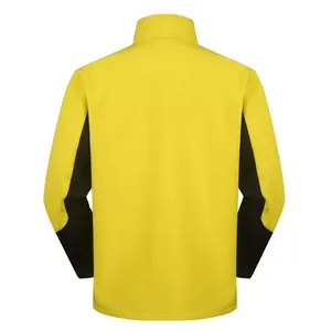 Venta al por mayor 100% chaqueta de poliéster de los hombres Softshell Eco-Friendly Reversible Slim impermeable Stand Collar Zip-Up chaqueta al aire libre - Product Image 2