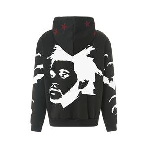 Sudadera de punto con estampado gráfico de gran tamaño para hombre y mujer, sudaderas con cremallera completa con diamantes de imitación, ropa de calle, Otoño Invierno - Product Image 2