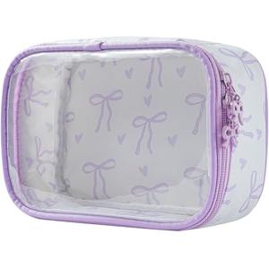 กระเป๋าแต่งหน้าพีวีซีใสมีซิปสองด้าน - Product Image 4