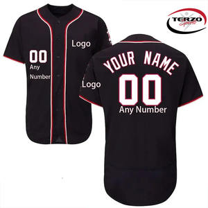 เสื้อเบสบอลผู้ใหญ่แบบมืออาชีพจากผู้ผลิตตามสั่ง กางเกงขายาวแขนสั้น ระบายอากาศได้ดี ราคาถูก ขายส่ง ผ้าเจอร์ซีย์ย้อมสีพื้น - Product Image 1