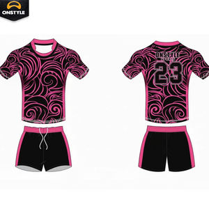 Conjunto de Uniforme de Rugby OEM |   Camiseta y Pantalones Cortos de Rugby Transpirables con Estampado Digital Personalizado |   Proveedor de Ropa Deportiva al por Mayor - Product Image 2
