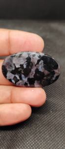 Udgems อัญมณีทำด้วยมือธรรมชาติ gabru Jasper Cabochon อัญมณีหลวมขนาดผสมสีขาวและสีดำสำหรับการทำเครื่องประดับขายส่ง - Product Image 2