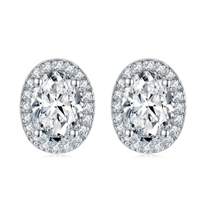 Fashion Simple Jewelry <b>Set</b> Fine Jewelry Diamonds Halo S925 Sterling <b>Silver</b> Classic Zirconia Stones Jewelry <b>Set</b> - Product Image 4