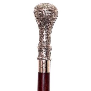 Bastón de madera con perilla de latón para caminar, diseño hecho a mano, Asa de latón - Product Image 1