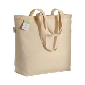 Borsa Promozionale in Cotone Biologico con Fondo Rigido per Consumatori Eco-Consapevoli - Product Image 1