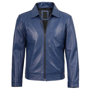 แจ็กเก็ตหนังสำหรับผู้ชายเสื้อแจ็กเก็ตหนังสำหรับฤดูหนาวพิมพ์ลายปักดีไซน์ใหม่ทันสมัย - Product Image 6