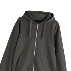 Sweat-shirt à capuche unisexe en molleton de coton avec fermeture éclair intégrale, vêtement décontracté d'hiver, fournisseur de logo personnalisé - Product Image 6